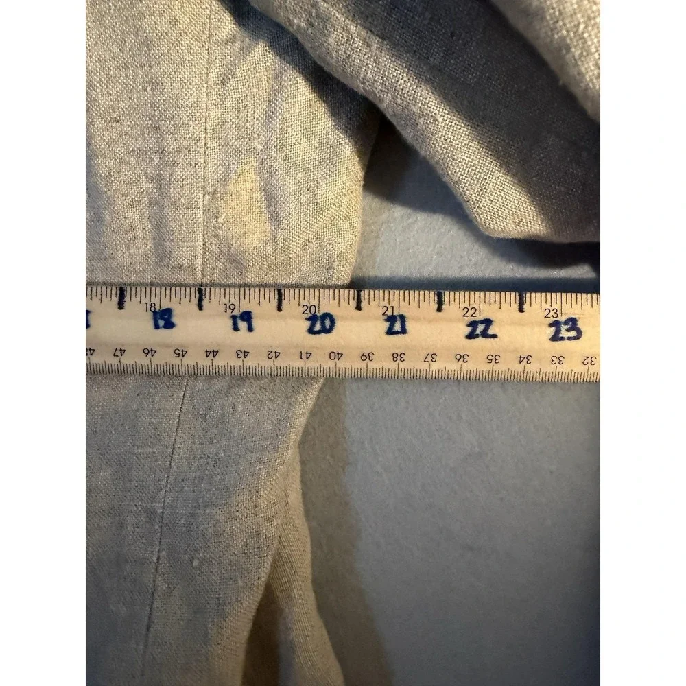 Gap Blazer Sport Coat Mens M Beige 100% Linen Summer Casual Jacket Lightweight